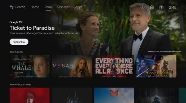 Google’s Android TV OS Gets Shop Tab for Movies and TV Shows