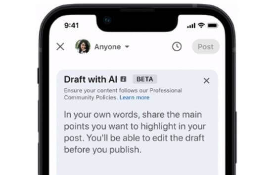 linkedin-draft-with-ai-feature techturning.com